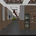 Traditional Hot Pot Restaurant Interior With Red Lanterns Cherry Blossom Decorations And Bar Counter