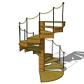 revolving staircase 3d model