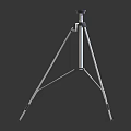 Stable White Commercial Tripod Equipment With Three Legs And Durable Support Design