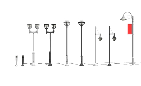 Street light SU model 3d model