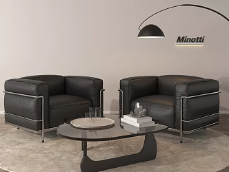 single sofa leisure sofa 3d model
