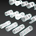 Tactical Military Weapon Components With Various Black Tubular Designs