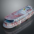 Industrial LOFT Ship Hulk Ship Abandoned Ship Hulk Ship Cruise Ship 3d model