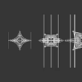 Multiple Power Towers With Various Metal Framework Structures And Designs