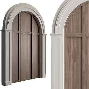 Arched door shape 3d model