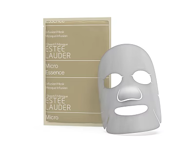 Estée Lauder Micro Essence Mask Premium Skincare Cosmetics With Box Packaging 3d model