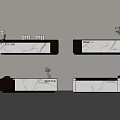 Front Desk Combination 3d model