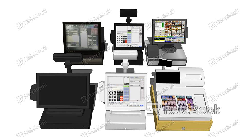 Modern cash register model