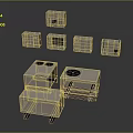 Multiple Electronic Appliances Air Conditioner Outdoor Units With Various Sizes And Designs