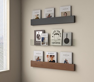 Bookshelf Books Book Decorations 3d model