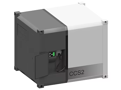 Industrial CCS2 Equipment Featuring Compact Design And Power Supply System 3d model