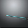 Blue Pencil With Pink Tip And Silver Clip On Black Smooth Surface With Reflection