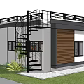 Modern Detached Villa Black And White Exterior Wooden Panels Large Windows Green Lawn Outdoor Seating