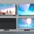 TV TV Full Screen LCD TV HD TV 3d model