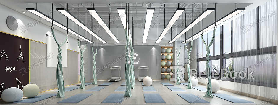 Modern Yoga Room model