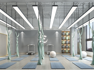 Modern Yoga Room model