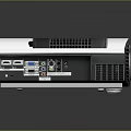 Modern Computer Projector With Multiple Ports Front Panel Display And Ventilation Grilles 3d model