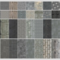 Green Slab Floor Tile Ground Paving Chinese Country Ancient Street Pavement Retro Old Slab 3d model