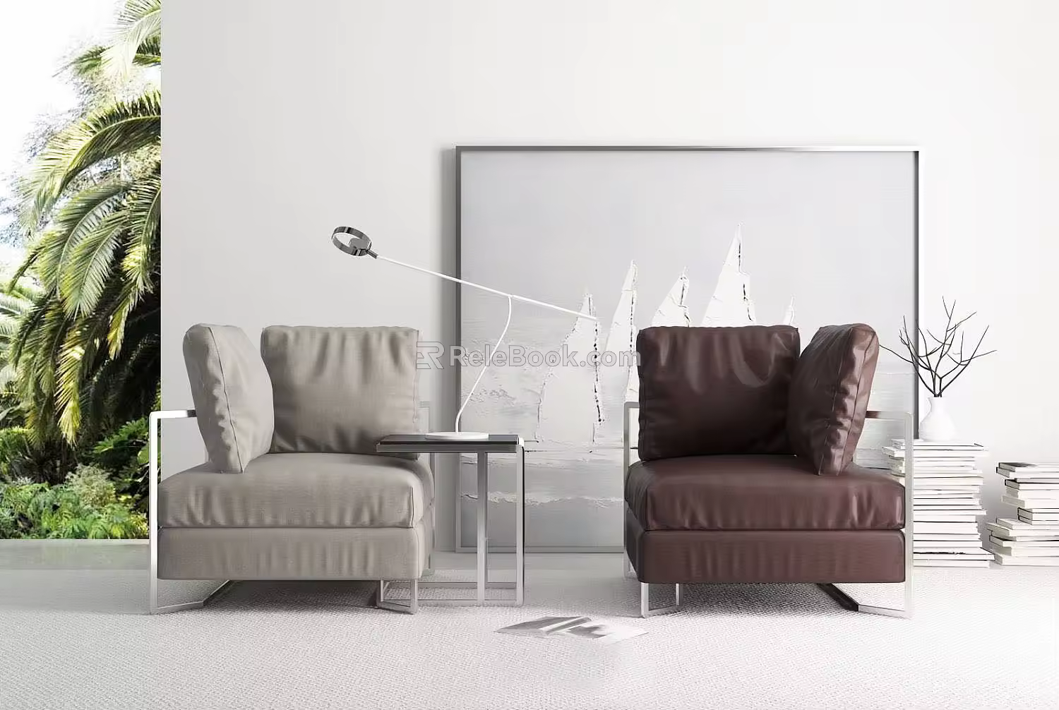 Modern Casual Sofa Combination Single Sofa 3d model