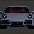 Blue Sports Car With Red Interior Black Wheels And Sleek Modern Design
