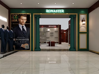 Modern Clothing Store Men's Clothing Store Brand Men's Clothing 3d model