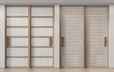 Modern sliding door 3d model