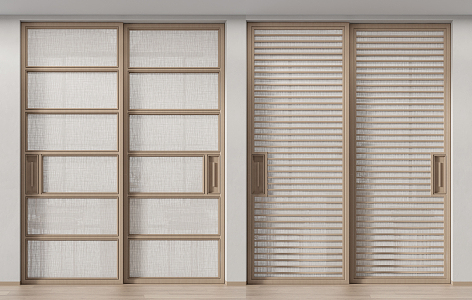 Modern sliding door 3d model