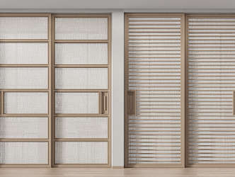 Modern sliding door 3d model