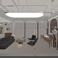 Modern Clothing Store Interior With Mannequins Wooden Racks Chandelier Window And Table Accessories
