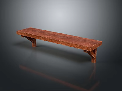Durable Wooden Bench Crafted Using Premium Hardware Tools For Home Use 3d model