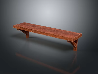 Durable Wooden Bench Crafted Using Premium Hardware Tools For Home Use 3d model