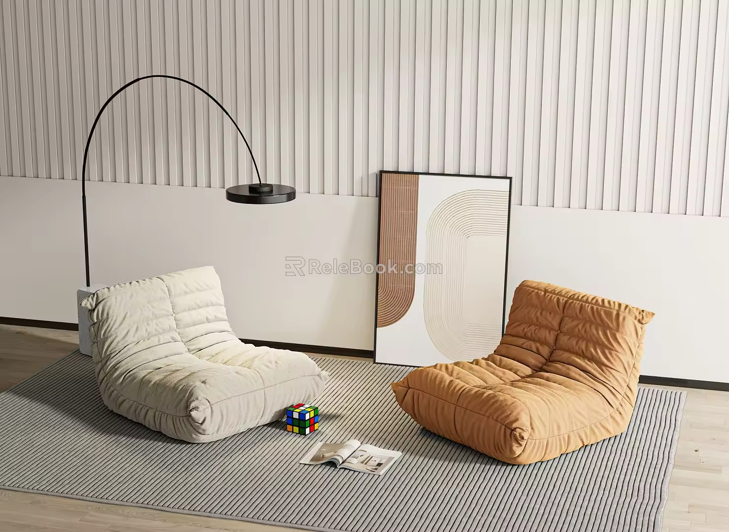 Minotti Lazy Sofa 3d model