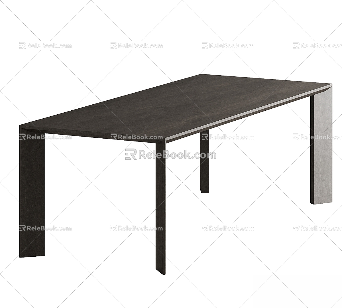 KARIMOKU CASE Minimalist Dining Table Solid Wood Dining Table Rectangular Dining Table 3d model