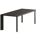 KARIMOKU CASE Minimalist Dining Table Solid Wood Dining Table Rectangular Dining Table 3d model