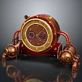 Floor Clock Big Clock Retro Clock Retro Clock Retro Clock Large Clock Pendulum Furnishings 3d model