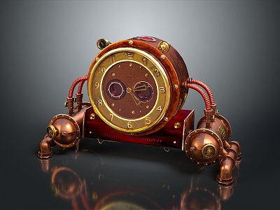 Floor Clock Big Clock Retro Clock Retro Clock Retro Clock Large Clock Pendulum Furnishings 3d model