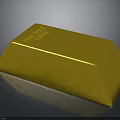 Delicious Gold Bar Shaped Chocolate Dessert With Smooth Surface And Shiny Finish
