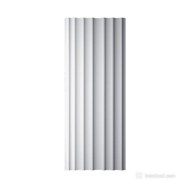 Modern Wall Paneling Interior Design with Vertical Panel Details for Contemporary Homes 3d model