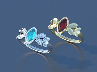 Ring Diamond Ring Gem Ring 3d model