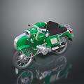 Motorcycle Two-wheeled Motorcycle Cross-country Motorcycle Road Race Motorcycle Motor Vehicle Transport 3d model