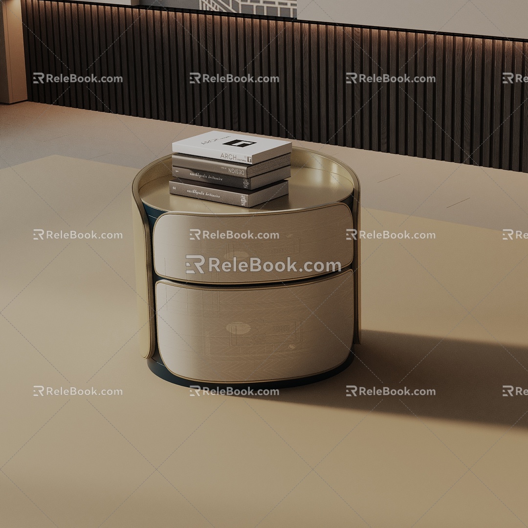 Modern Bedside Cabinet 3d model