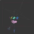 Modern Pergolas in Beige Red and Silver with Intricate Cutout Patterns for Contemporary Outdoor Design