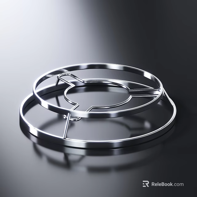 Stainless Steel Stackable Ring Trivets Durable Kitchen Cooking Tool Design For Home 3d model 