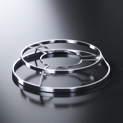 Stainless Steel Stackable Ring Trivets Durable Kitchen Cooking Tool Design For Home 3d model