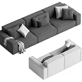 Modern Multiplayer Sofa 3d model