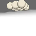 Modern ceiling lamp cloud ceiling lamp 3d model