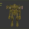 Mech Warrior Mech Soldier Machine Battlearm Mechanical Battlearm Machine Fighter Robot 3d model