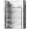 Elegant Modern Shower Sauna Interior Design With Marble Wall And Glass Shower Door