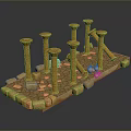 Columns Stone Columns Stone Columns Old Columns Roman Columns Roman Columns Classical Columns Greek Columns 3d model