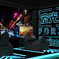 Immersive Gaming Setup With Forza Horizon 5 Hongguang S Racing Simulator And Neon Lights